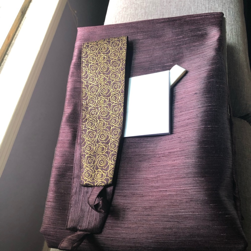 Pair of silky drapes with tibacks, IKEA FELICIA